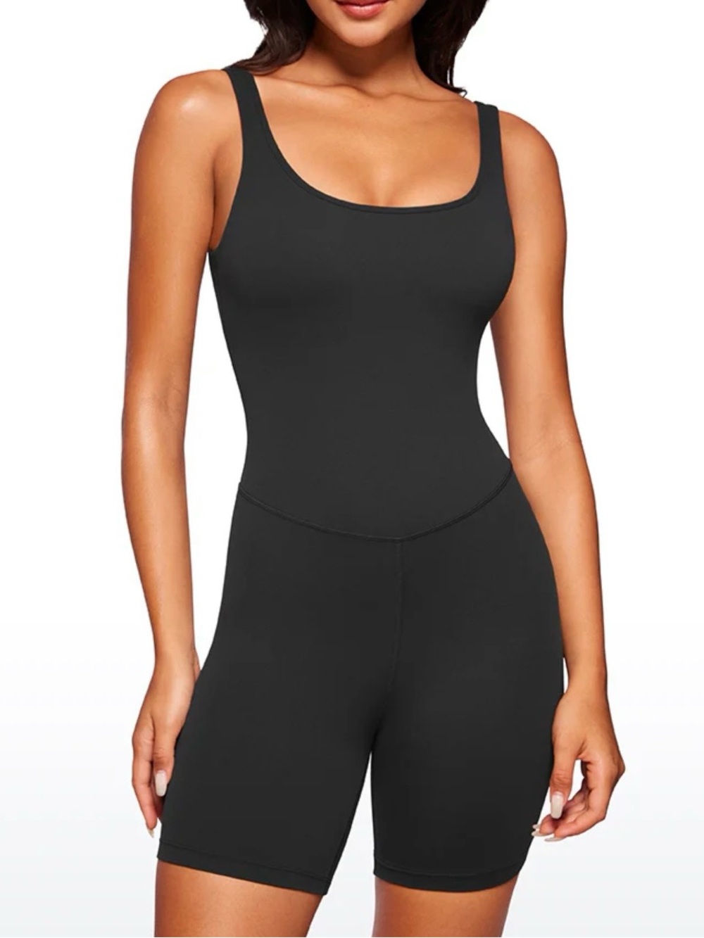 CRZ YOGA Butterluxe Scoop Neck Rompers 6'' - Shorts Bodysuits